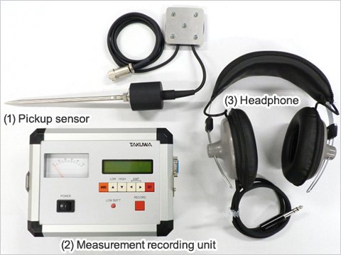 Groundwater aeration sound measuring device